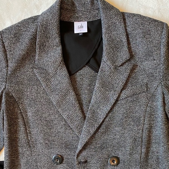 Cabi ‘Bond’ Black & White Belted Blazer Size Small - Picture 7 of 16